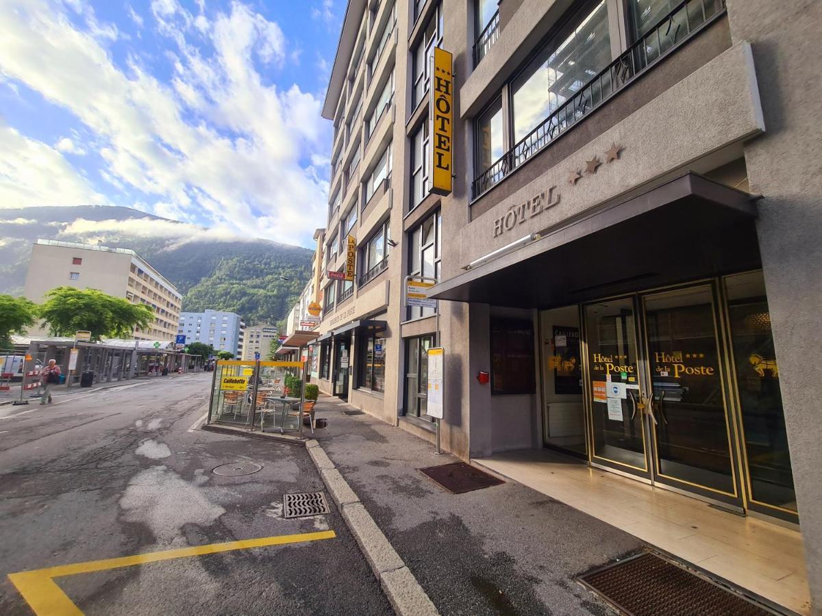 Hotel De La Poste Martigny - City Center Esterno foto